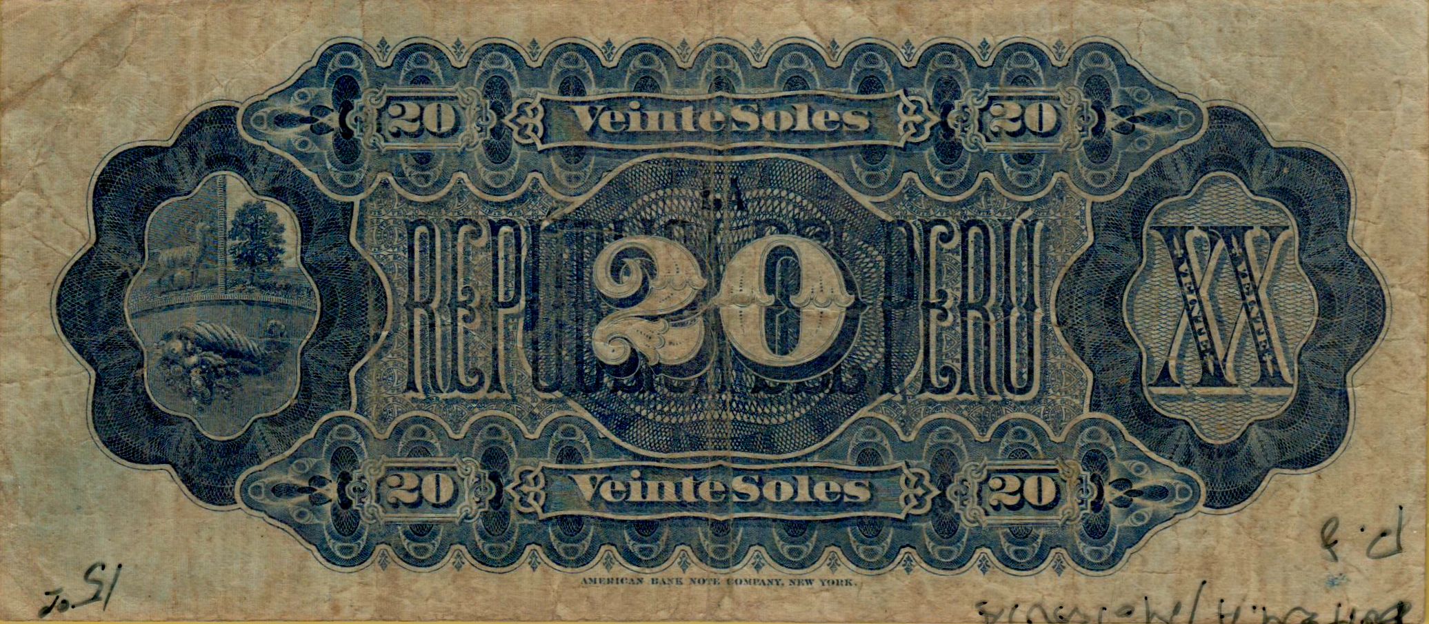 Peru 10 1879 XF P-6